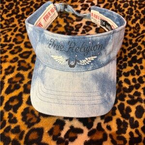True Religion Light Blue visor